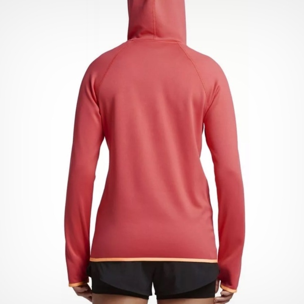 Nike zip-up hoodie/sweatshirt Dri-fit medium active wear gym wear pink/orange​​ - Picture 3 of 12